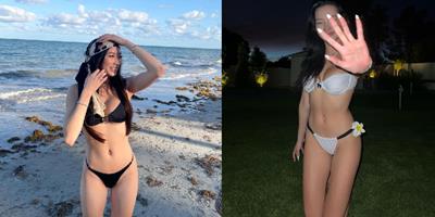 Ngắm loạt ảnh bikini cực cháy của con gái danh ca Thanh Hà: Body đồng hồ cát bốc lửa!
