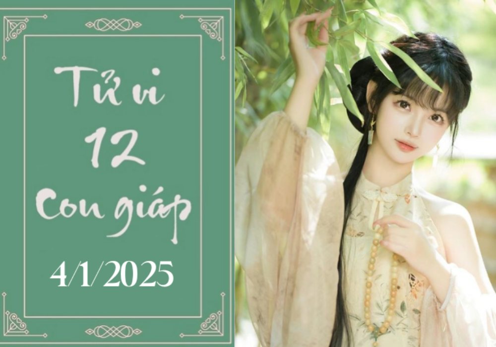 Tử vi 12 con giáp hôm nay ngày 4/1/2025: Ngọ chậm trễ, Thân khó khăn