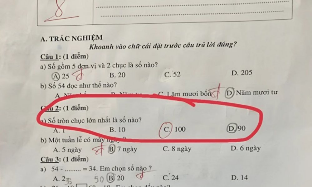 Bài toán tiểu học khiến nhiều phụ huynh cũng phải đứng hình