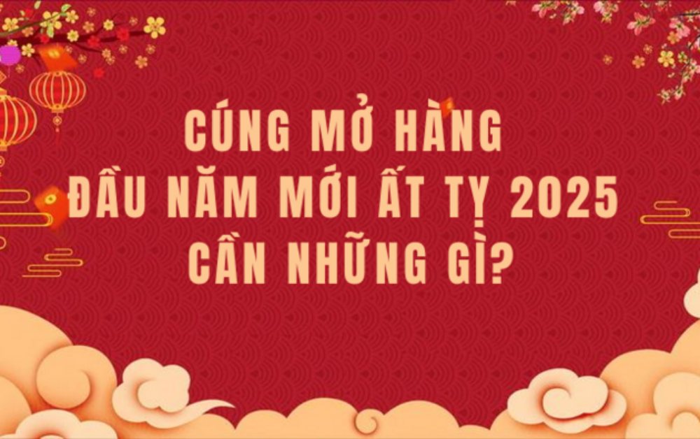 Cúng khai trương đầu năm cần những gì?