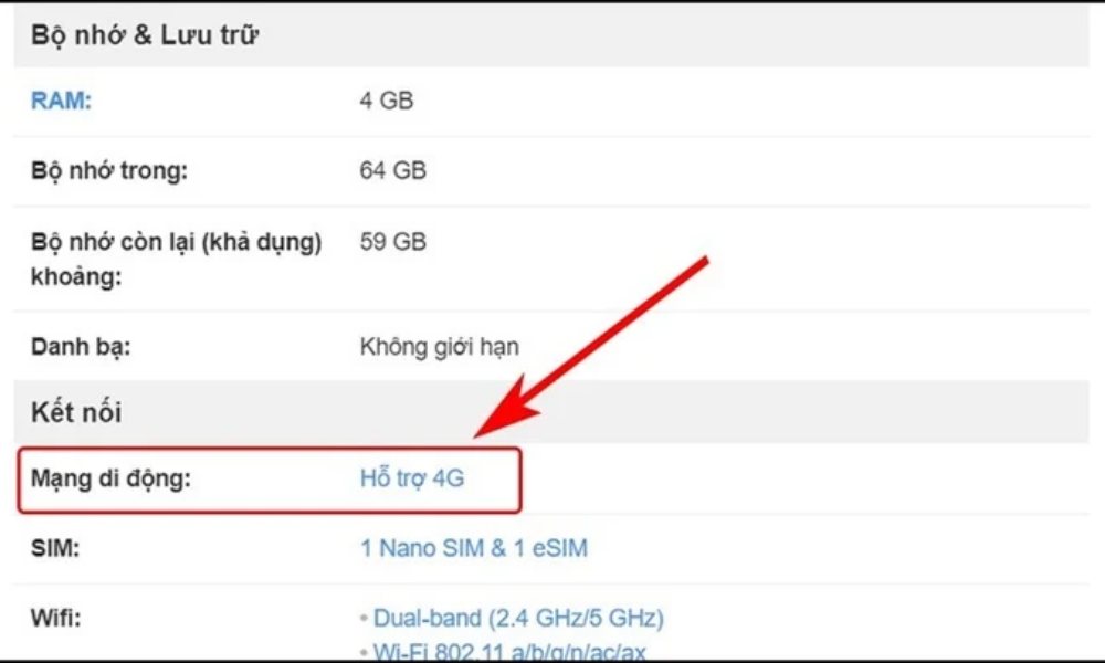 Hướng dẫn kiểm tra điện thoại 4G hay 2G một cách dễ dàng nhất