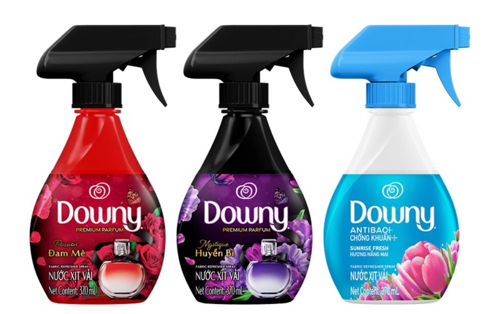 Nước xịt vải Downy mùi nào thơm nhất? Chi tiết các dòng sản phẩm Xịt Vải DOWNY Khử Mùi