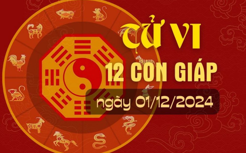 Tử vi hàng ngày - Tử vi 12 con giáp hôm nay ngày 01/12/2024