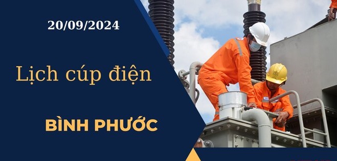 Lịch Cúp Điện Hôm Nay tại Bình Phước Ngày 20/09/2024