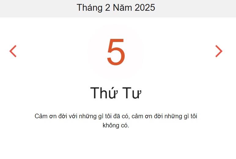 Lịch âm 5/2 chính xác nhất, lịch vạn niên ngày 5/2/2025